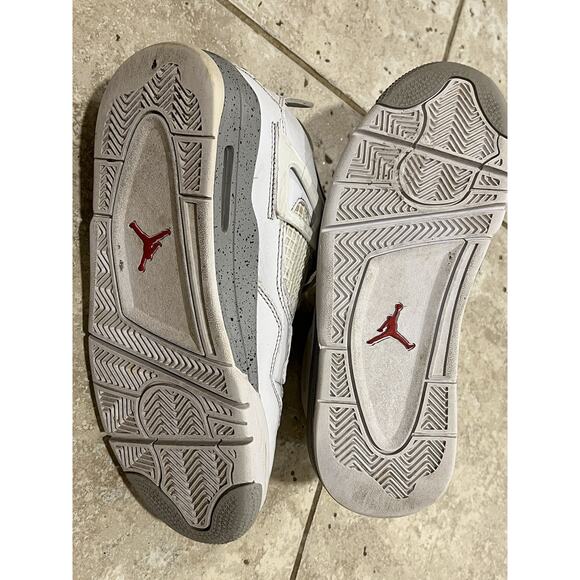 Jordan 4 Retro White Oreo (2021) (GS) DJ4699-100 Size 6Y EUC No Box - Picture 11 of 12